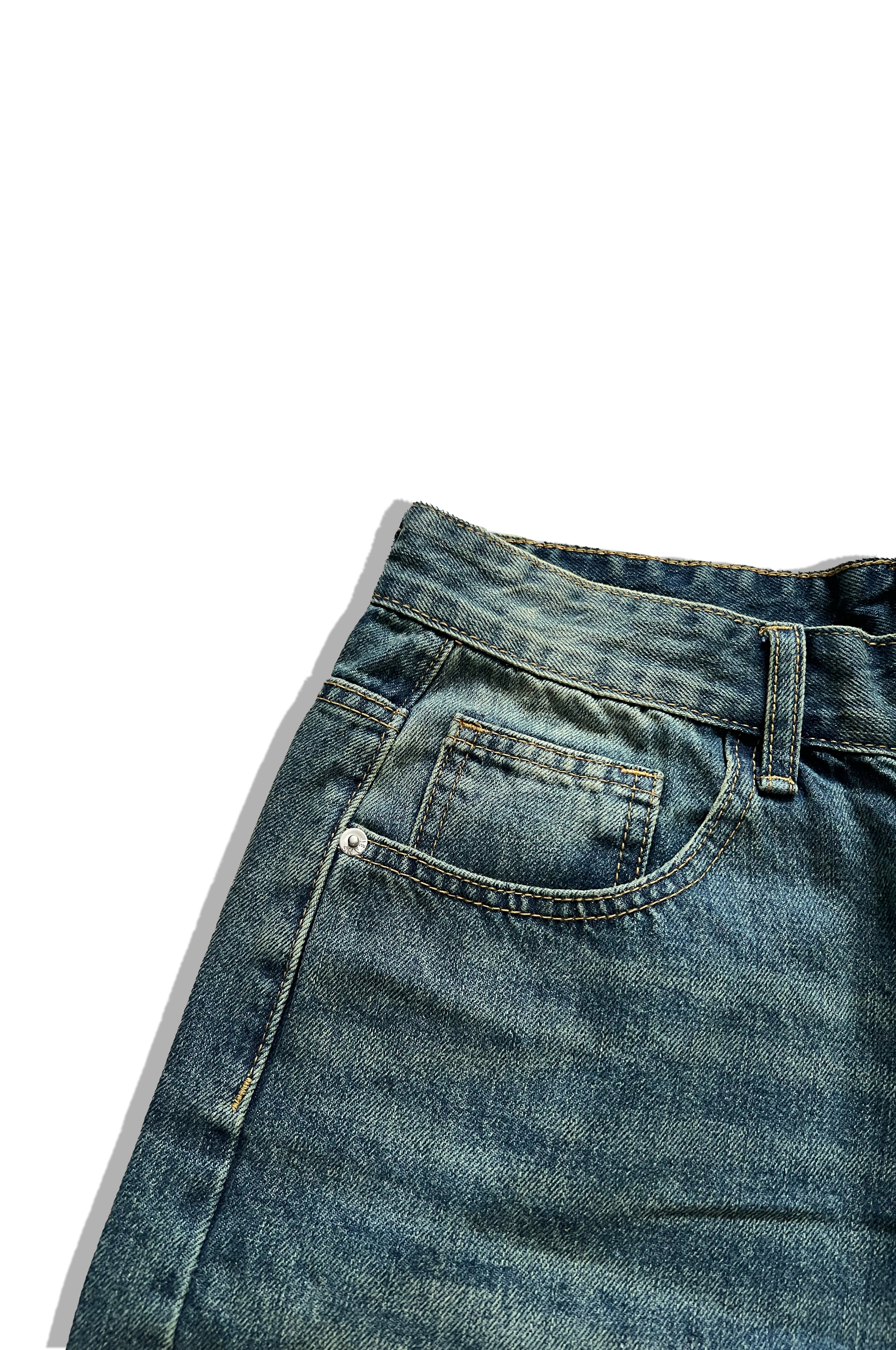Blossom Jorts Blue