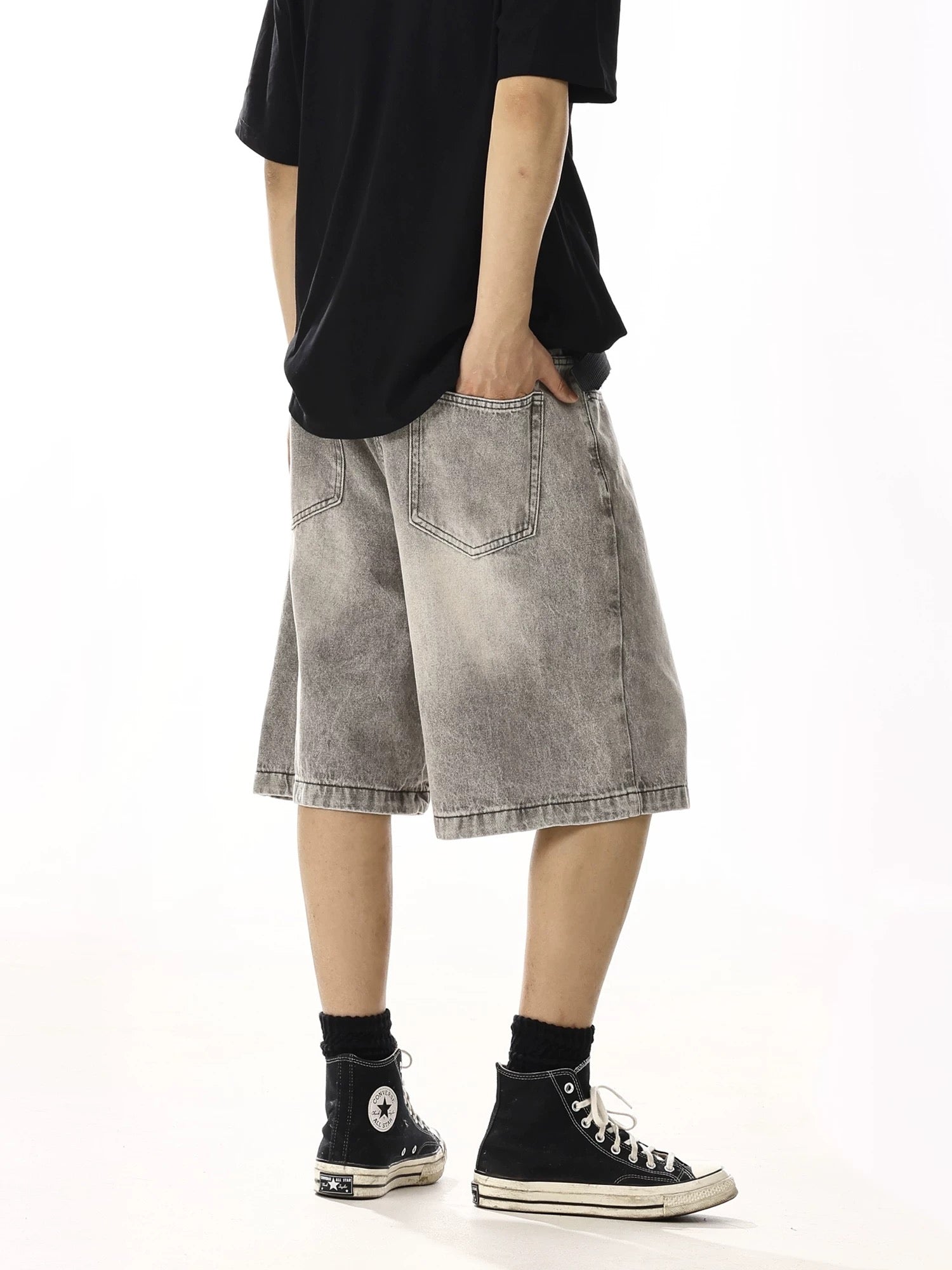 Blossom Jorts Grey
