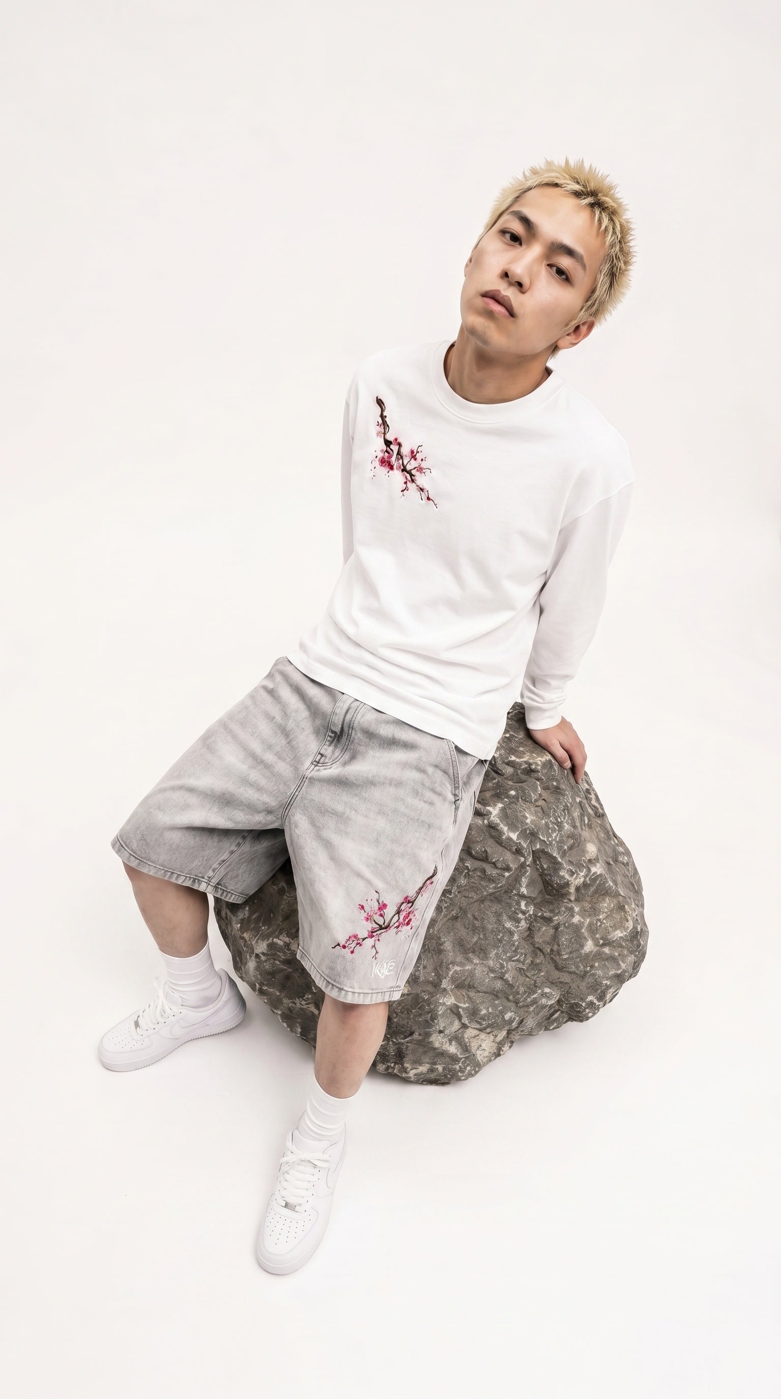 Blossom Jorts Grey