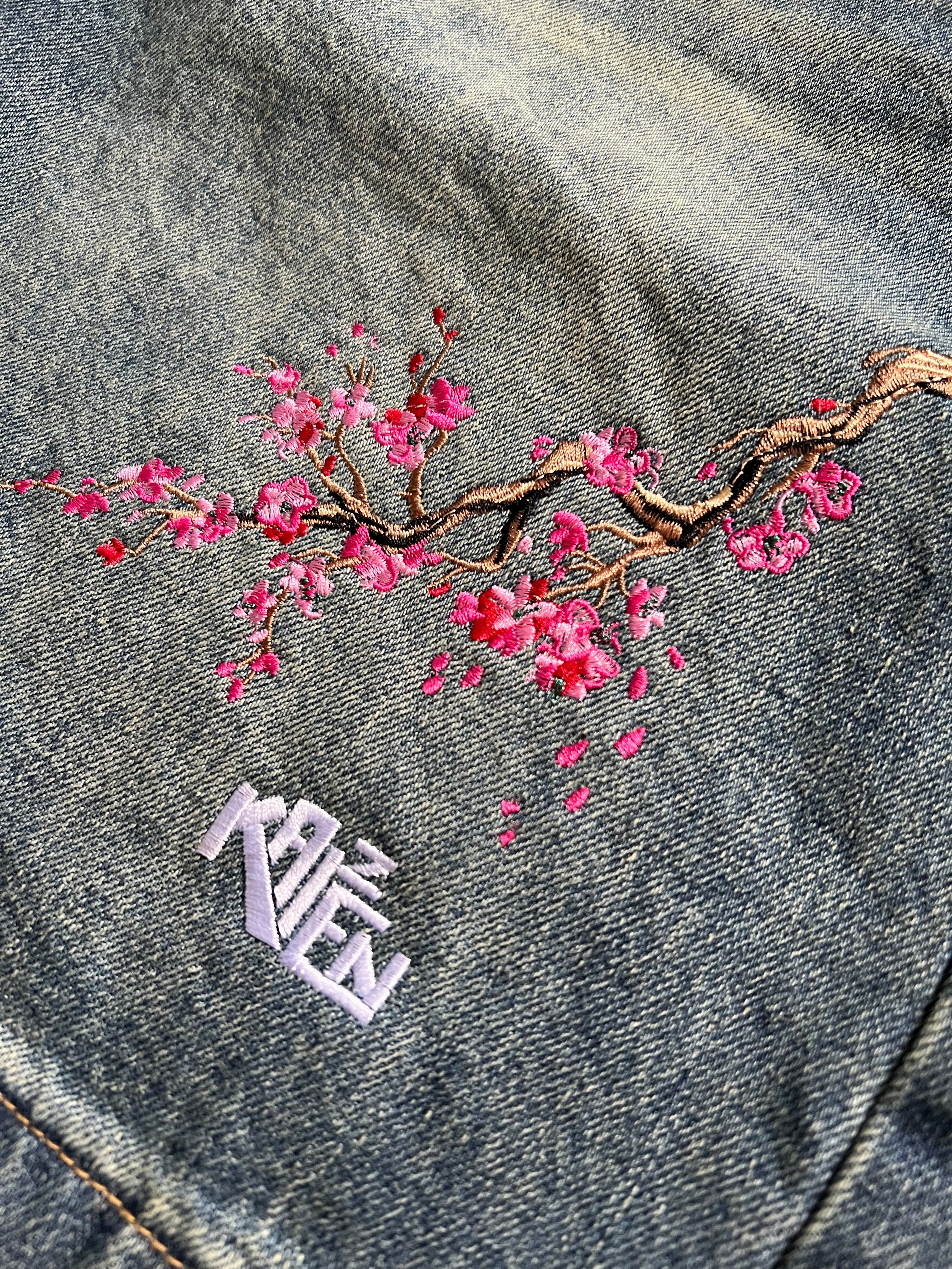Blossom Jorts Blue