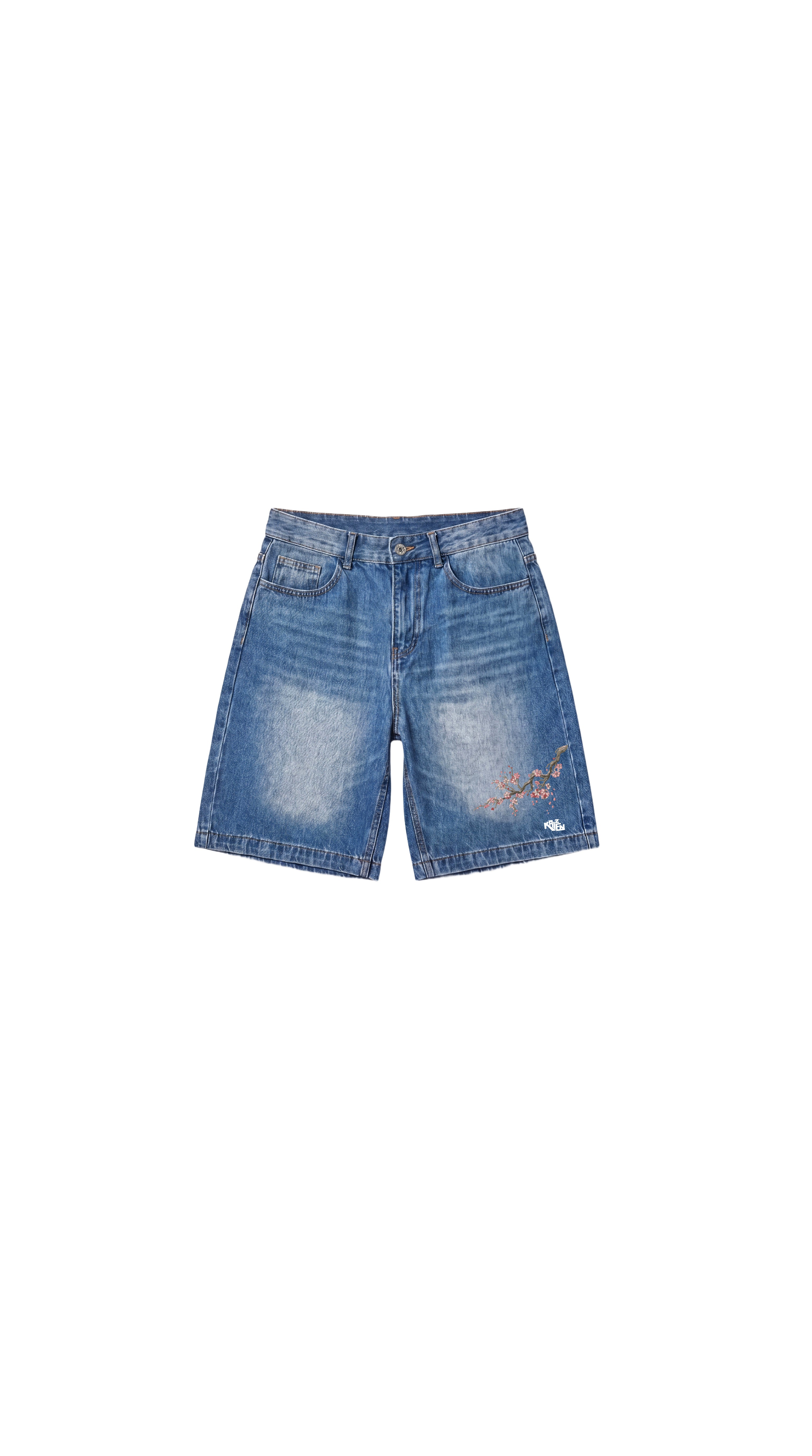 Blossom Jorts Blue